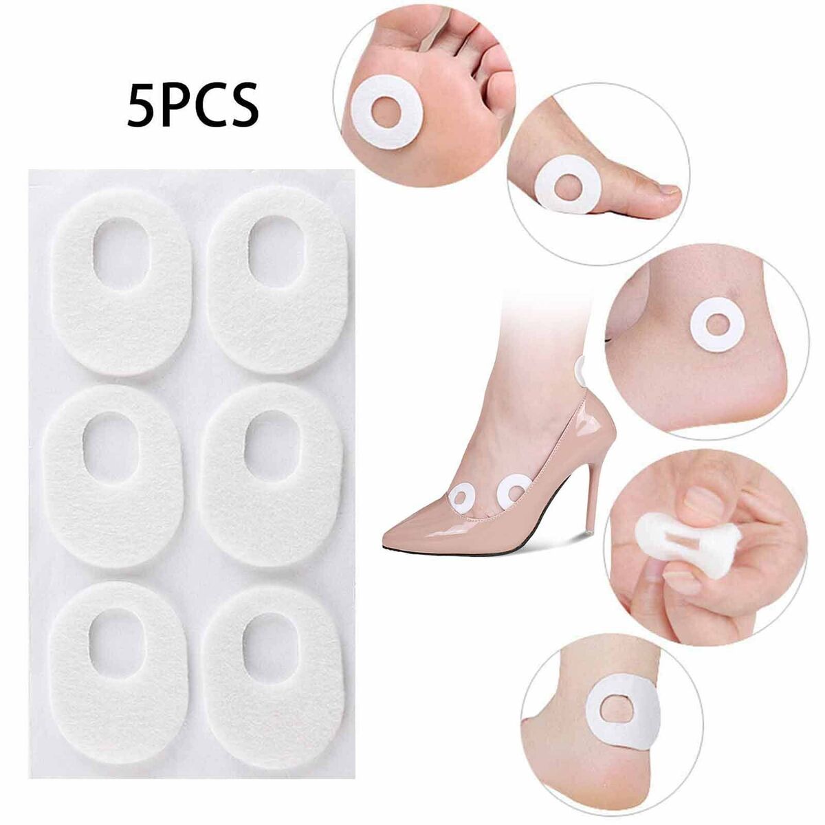 30x Corn Cushion Pads Soft Relief Callus Corn Callus Removal Toe Protectors Corn