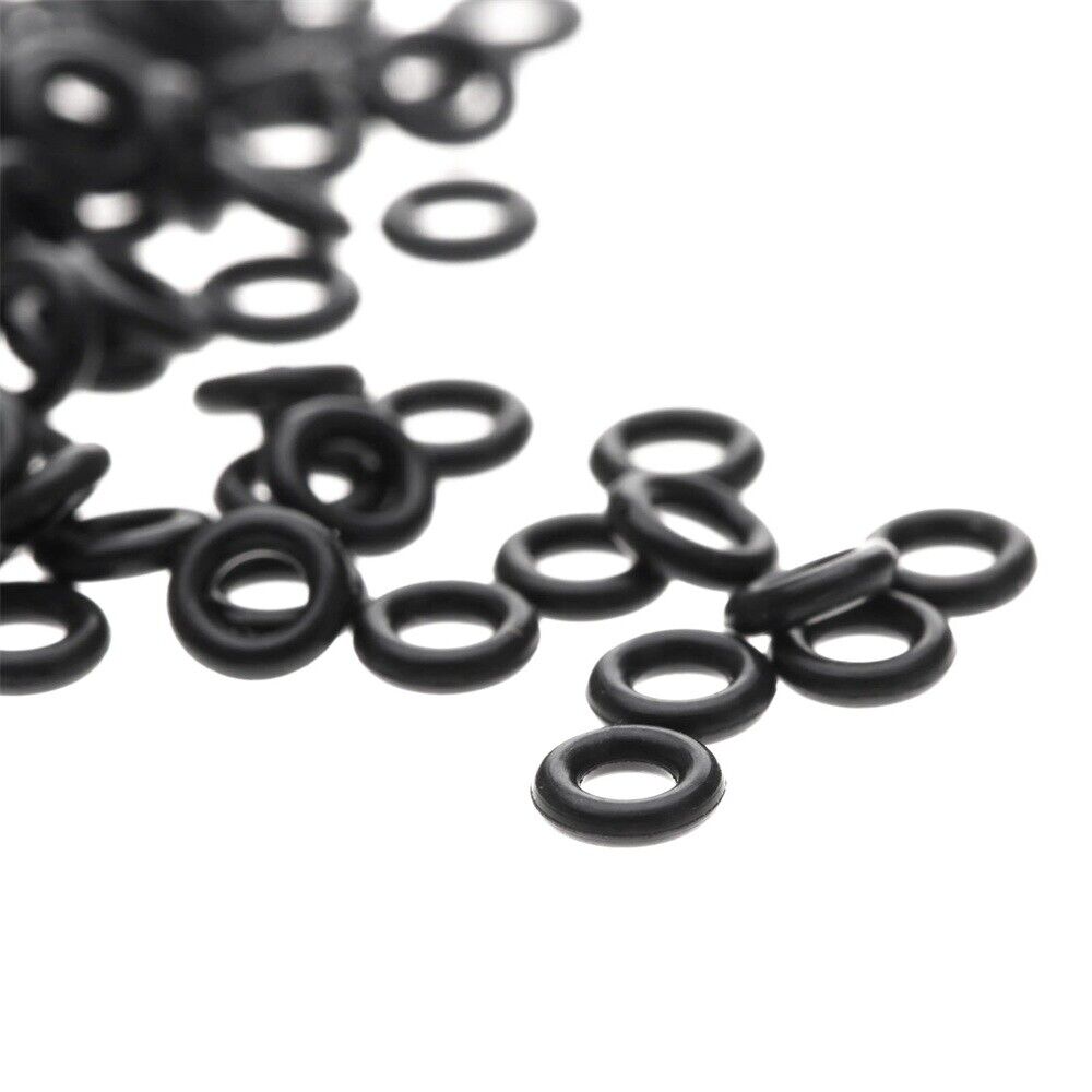 Durable Black Rubber Darts Tip Stems Flights Gasket Grip Washer Ring 100Pcs/Kit