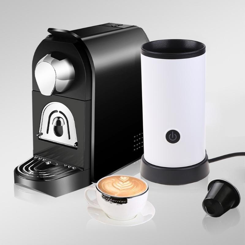 Electric Milk Frother Steamer Automatic Hot Cold Coffee Heater Foamer Appliance
