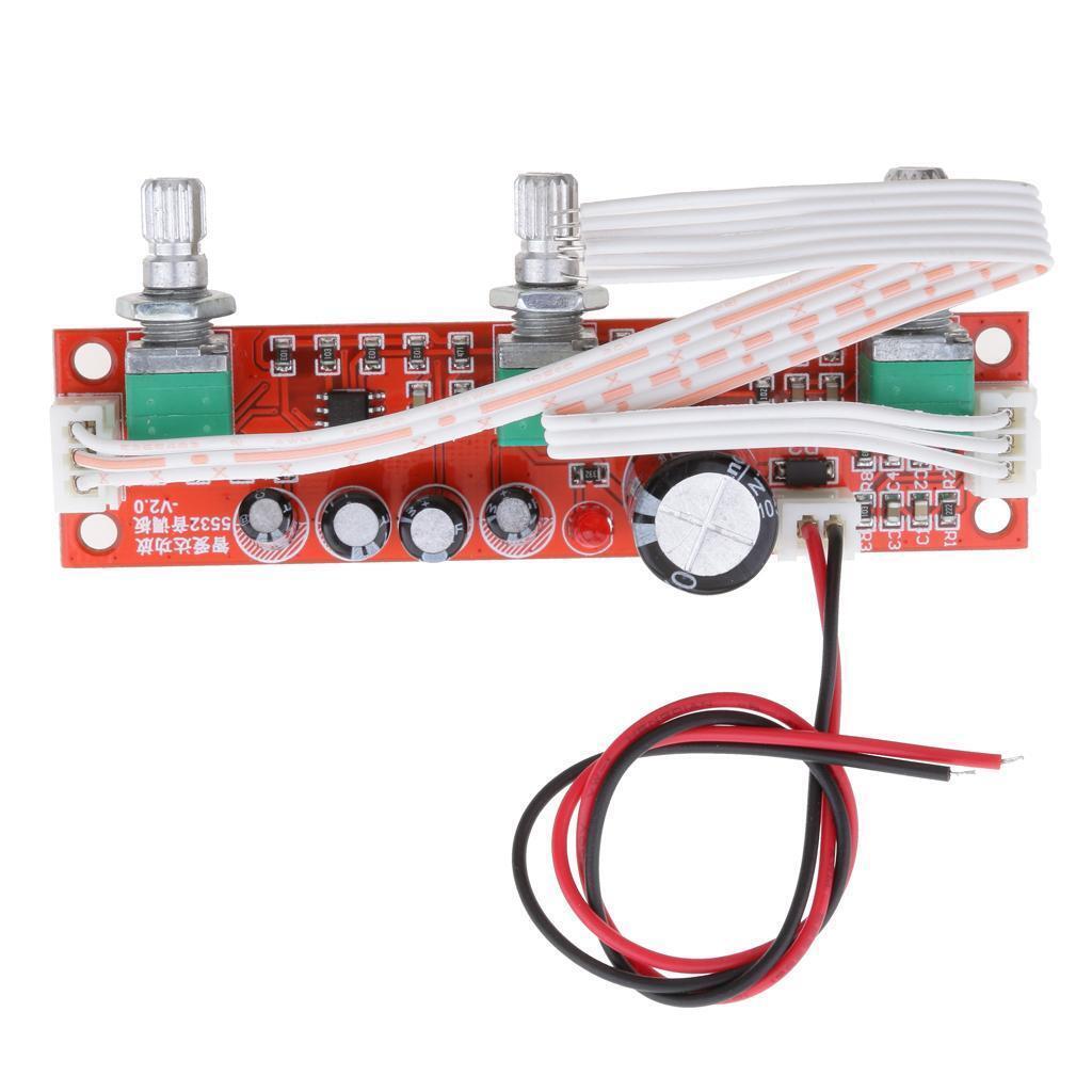 NE5532 Preamp   2 Channels board Bass Volume Control   Control