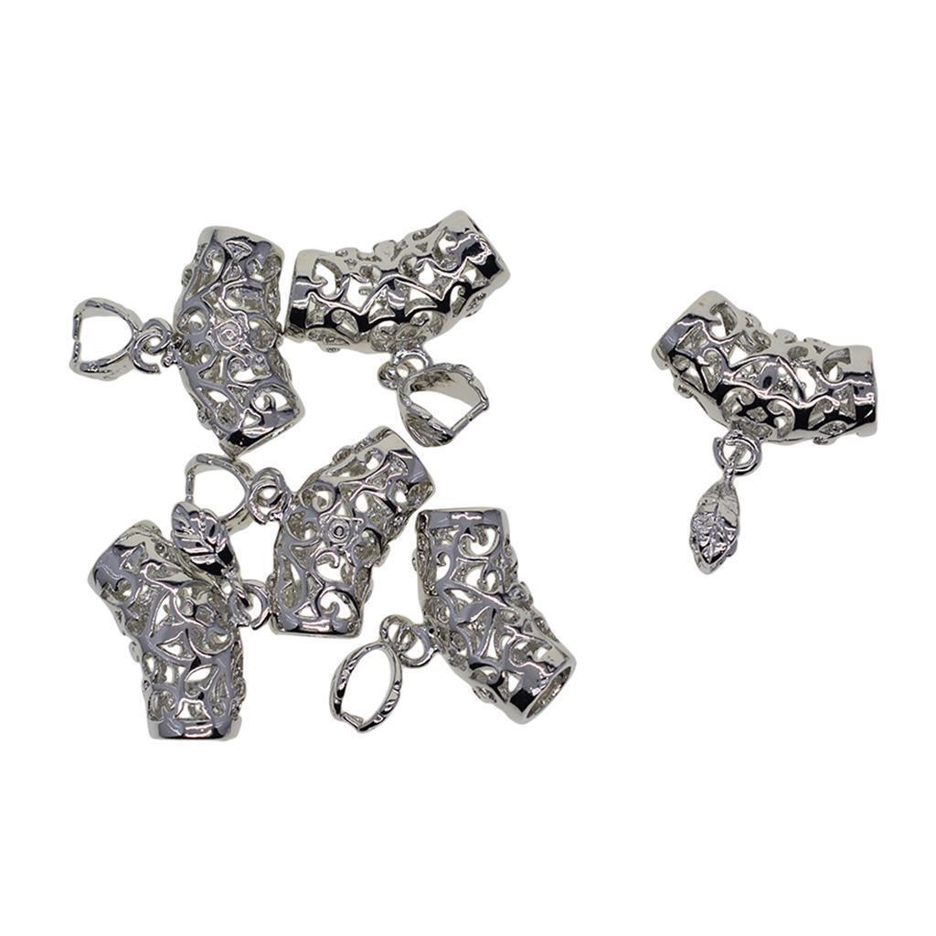 12x Pendant Pinch Bails Clasps for DIY Jewellery Bracelet Necklace Making