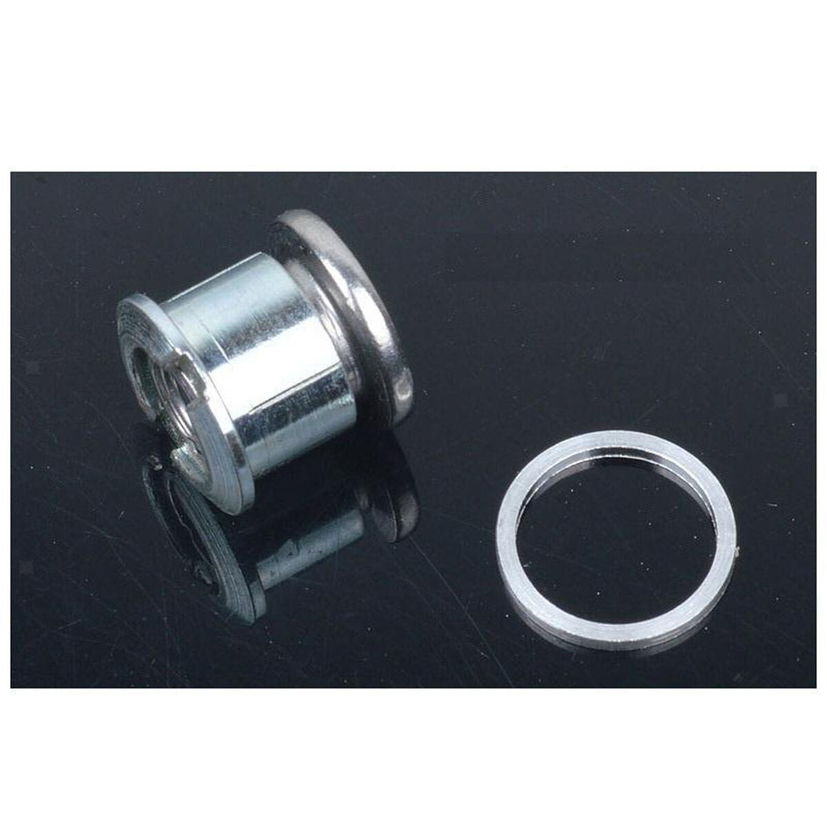 10Pcs  Aluminum Chainring Bolt Spacer Washer Gasket Ring 1mm Thick