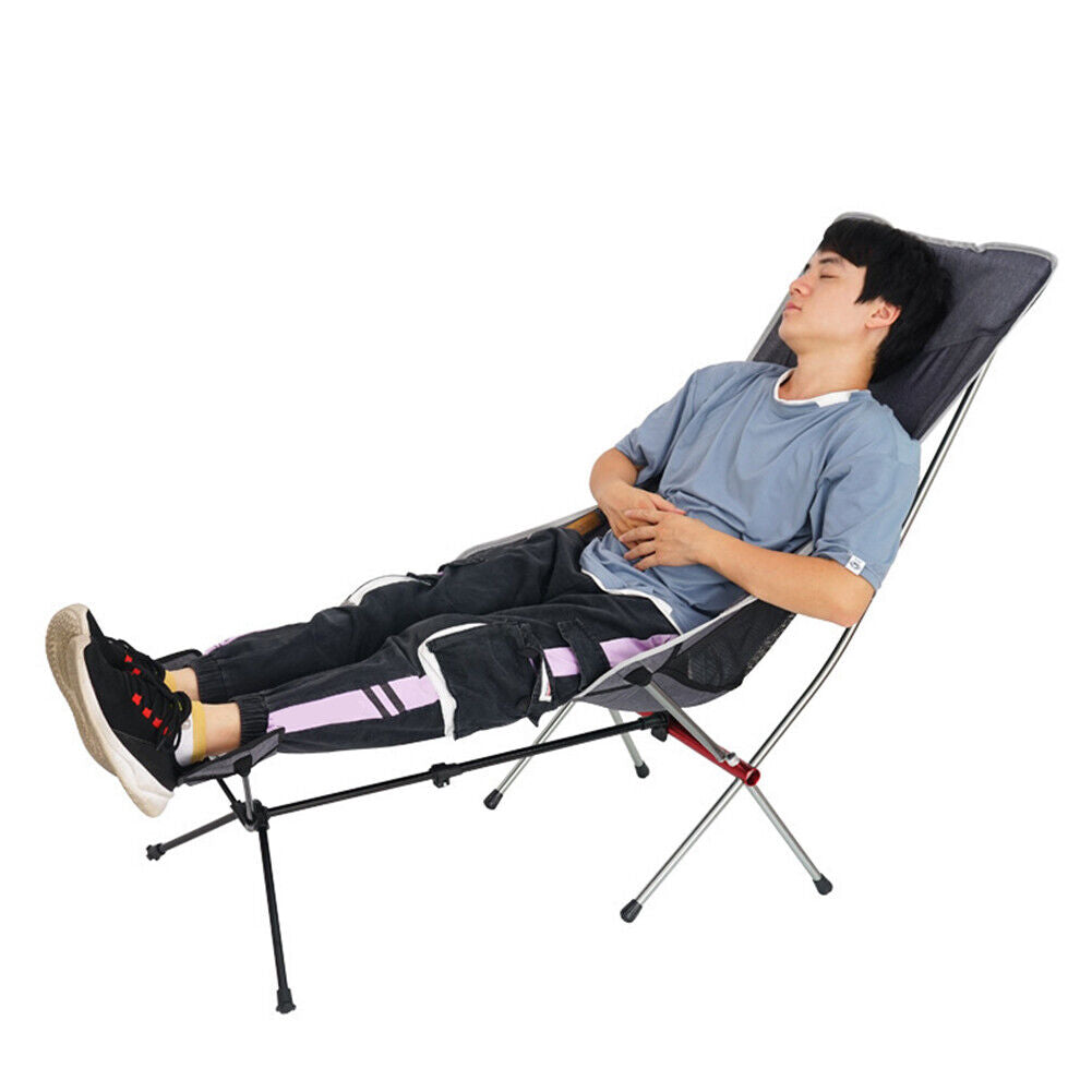 Outdoor Fishing Beach Footrest Portable Aluminum Leg Stool Folding Chair