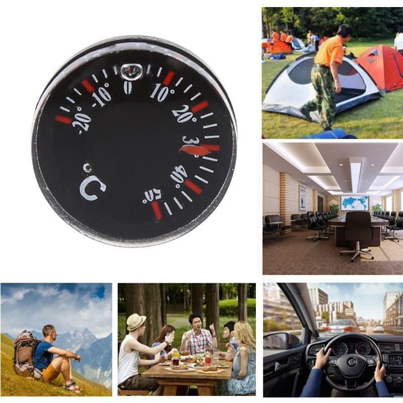 Plastic Thermometer Outdoor Circular Thermograph Celsius Indoor Temp Monitor