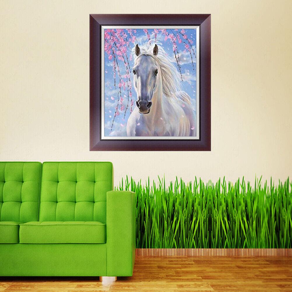 DIY 5D Horse Diamond Embroidery Painting Home Mosaic Cross Stitch Decor