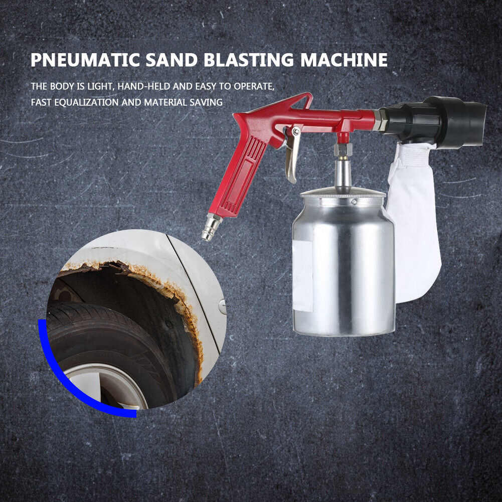 Pneumatic Sandblaster Spray Gun Anti-rust Sand Blasting Power Tools Kit