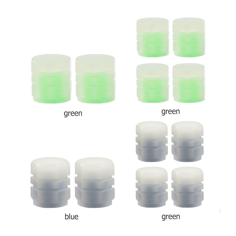 Luminous Stem Cover Tire Valves Caps Universal Valves Nozzles 8pcs