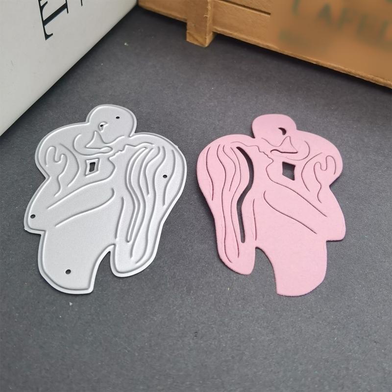 Mother Lifting Baby Metal Cutting Dies Stencil DIY Scrapbooking Album Template