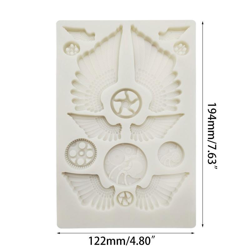 Decorating Gadgets Gears Cupcake Toppers Fondant Molds Candy Chocolate Moulds