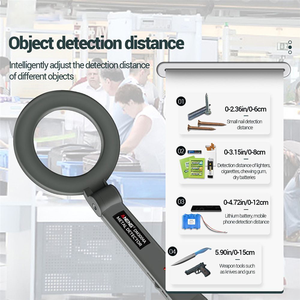 Tracker Pinpointer Metal Detector Alarm Sensitive Search Coil Metal Detect Tool