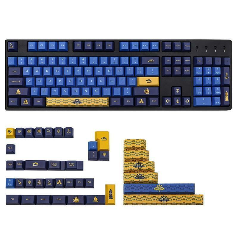 143-Key Thick PBT Keycaps Cherry Height Dye Sub for Mechanical MX Switches DIY