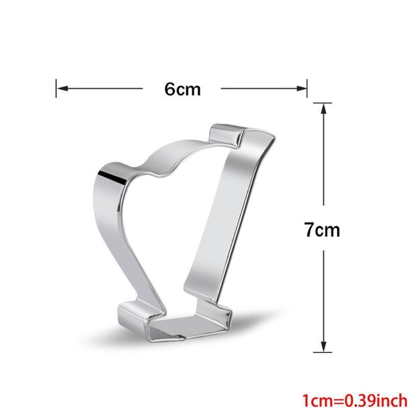 8pcs/set Musical Instrument Stainless Steel Cookie Biscuit Cutter Molds DIY Cake
