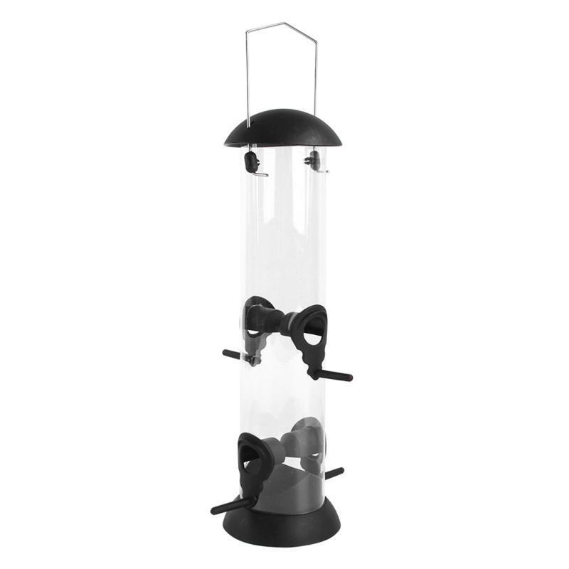 Wild Bird Seed Feeder Hanging Food Dispenser Container Outdoor Garden Decoration