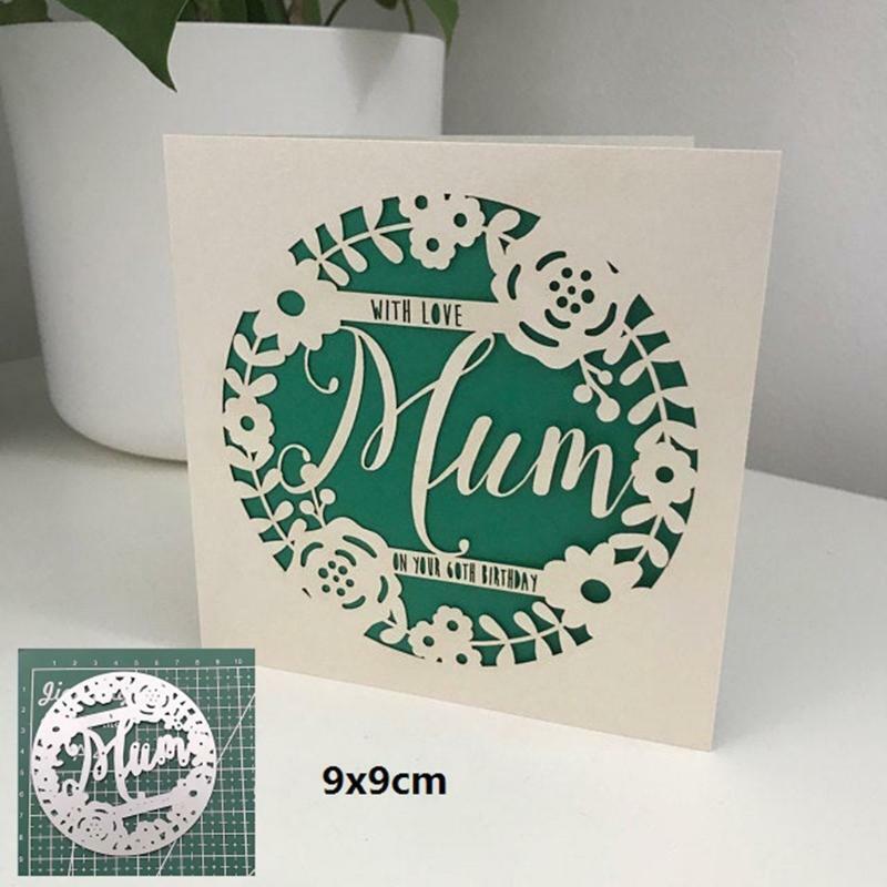 Love Mom Metal Cutting Dies Stencil Scrapbooking DIY Album Stamp Paper Embossing