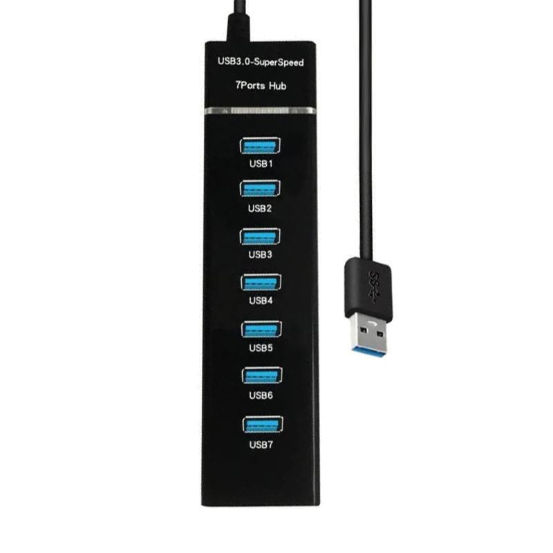 High Speed USB 3.0 Hub Multi USB Splitter 7 Ports Expander Multiple USB Expander
