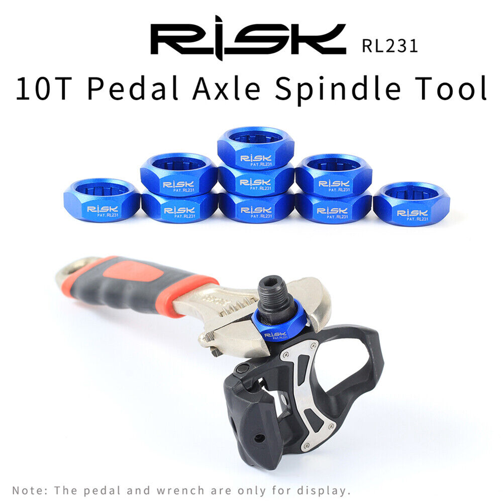 RISK MTB Road Bike 10T Pedal Axle Spindle Removal Tool Lock Bolt for M520