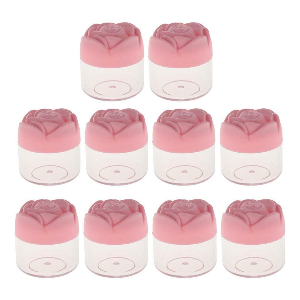 20 Pieces Empty Plastic  Lotion Glitters Cosmetic Containers Jar w/ Lid
