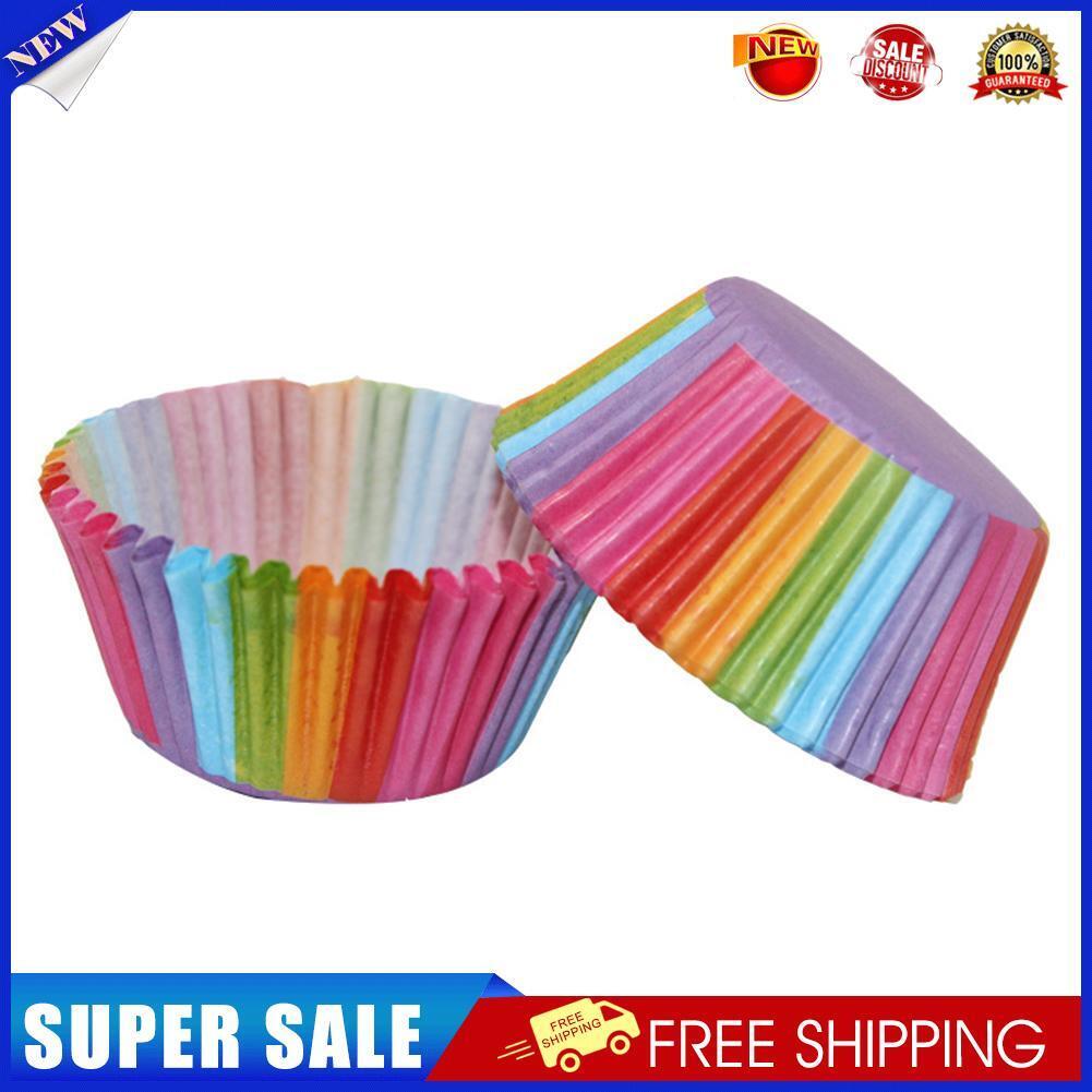 100pcs Paper Cupcake Cup Aluminium Foil Muffin Baking Cups Bakeware Mold