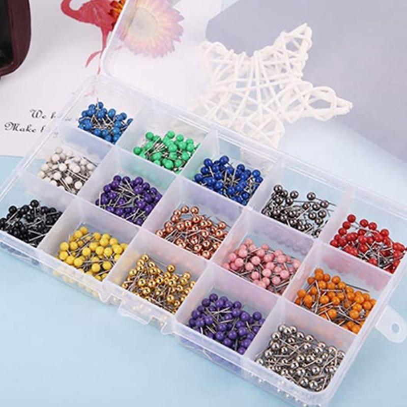 Map Push Pins Round Head Thumbtacks for Picture Bulletin Board Corkboard 900 PCS