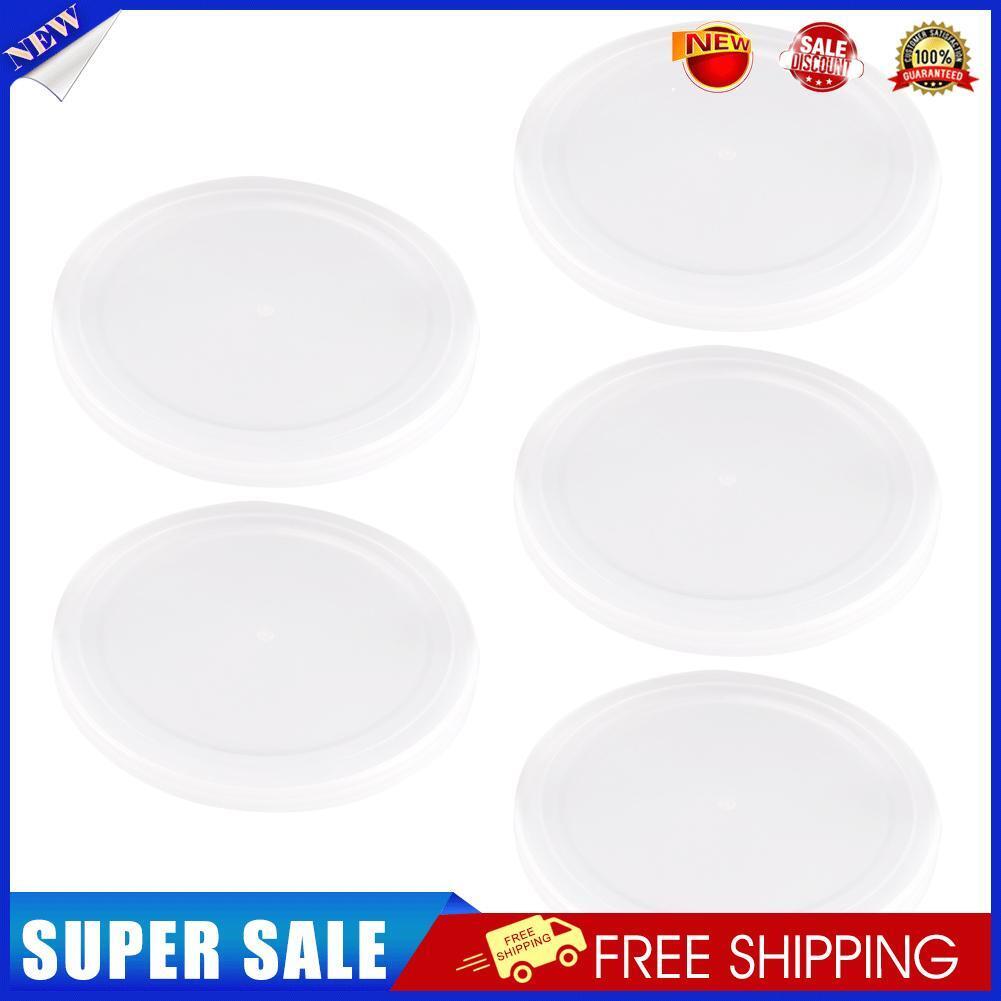 5pcs Round Dog Cat Canned Lid Pet Food Sealing Storage Tin Cap Fresh Cover