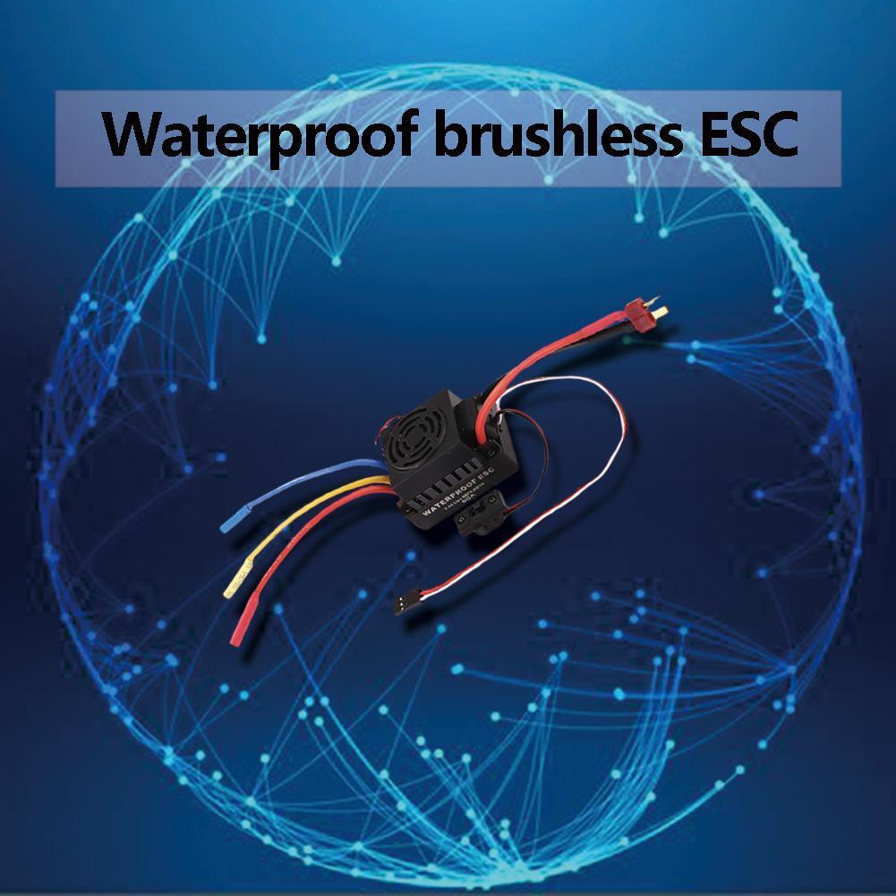 60A Waterproof Brushless Motor Speed Controller Sensorless ESC (Black)