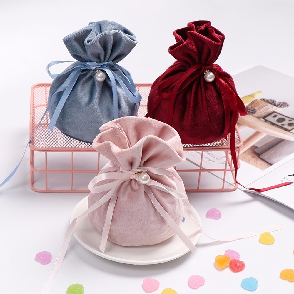 Storage Velvet Drawstring Pouch Party Supplies Birthday Decor Candy Pouches