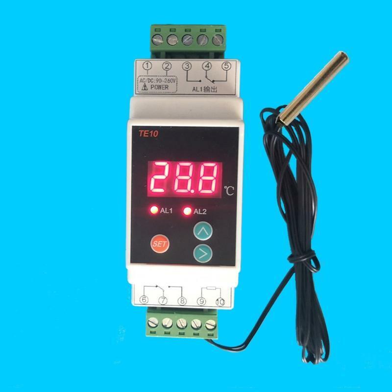 Practical Temperature Alarm Controller with Sesnor Rail Thermostat 2 Way Relay