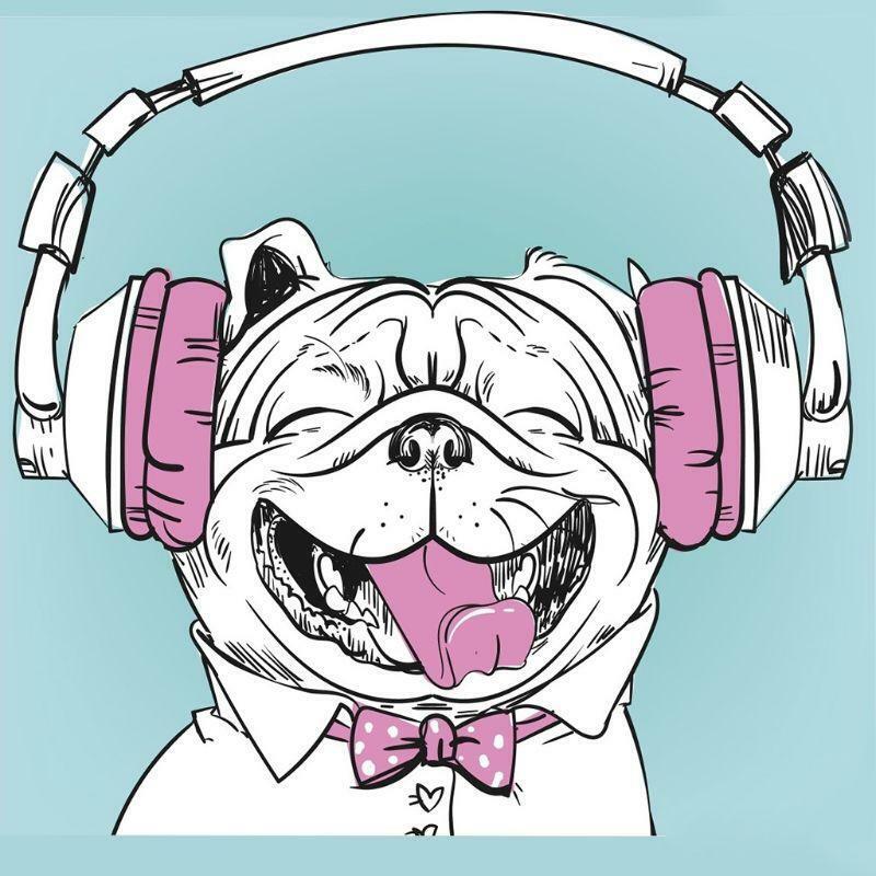 Pleasant Music Dog DIY Silicone Clear Stamp Seal Scrapbook Embossing Album Decor