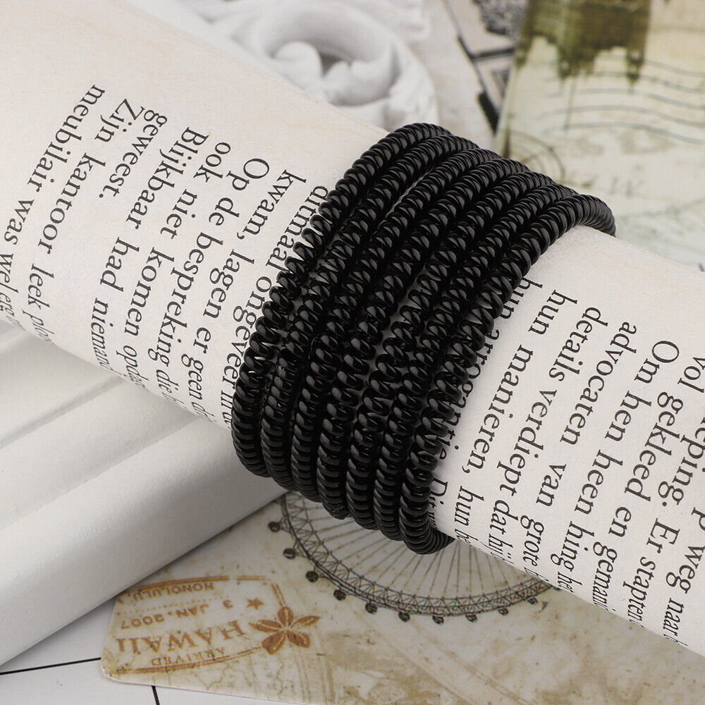 Fashion Super Thin Girls Women Ponytail Holder Hair Ropes Telephone Wire Rubber