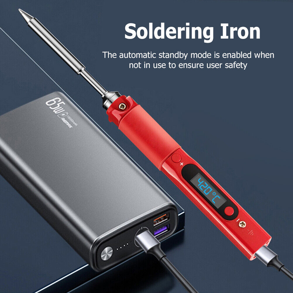 Adjustable Temperature Mini Soldering Iron 60W LED Display Electric Solder