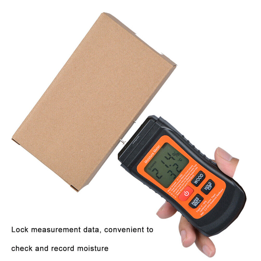 3 Modes Two Pins Timber Damp Moisture Meter Wood Humidity Tester Detector