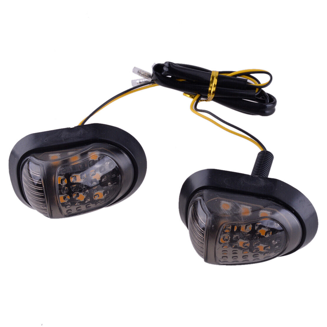 4Pcs LED Mini Turn Signal Indicator Light Motorcycle Scooter Quad ATV Universal