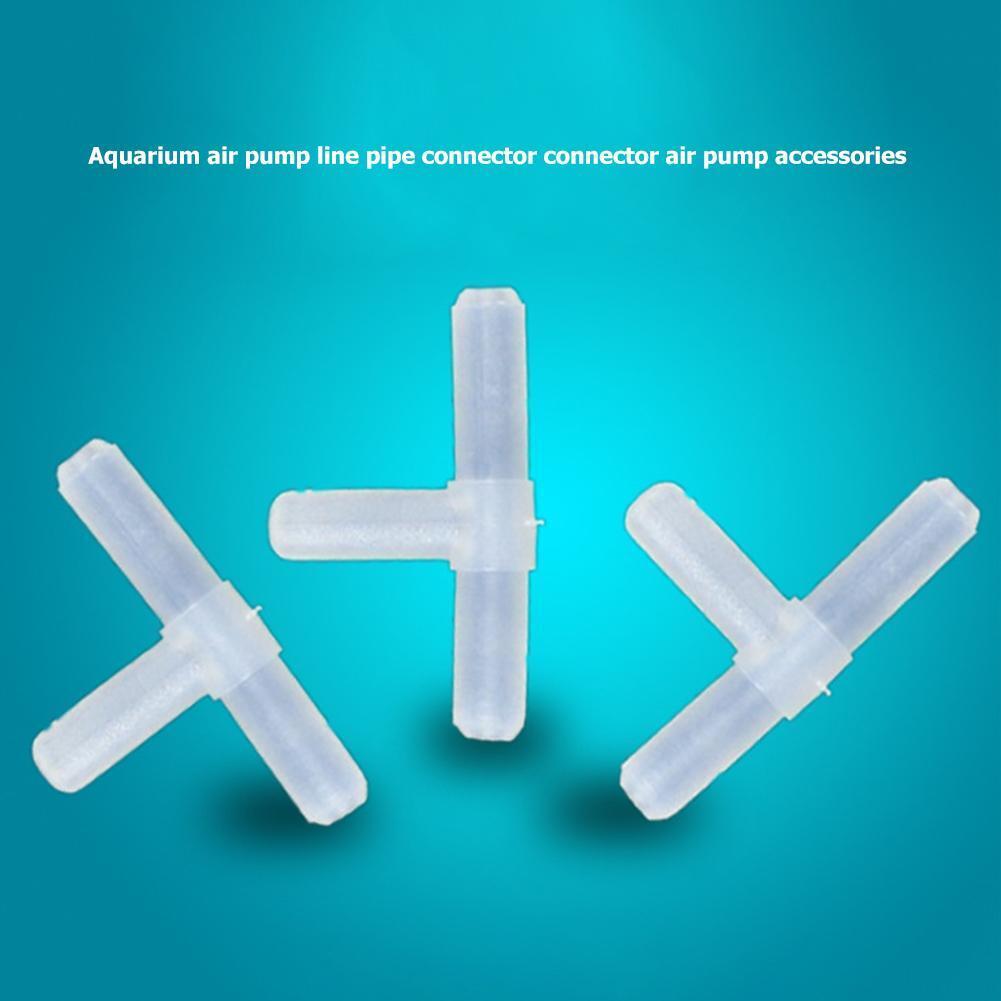 10pcs Aquarium Air Pump Line Tubing Joint Tee-Connectors Water Pipe Adapter