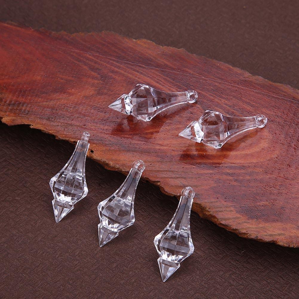 20pcs Acrylic Crystal Beads Hanging Pendant Chandelier Wedding Party Decor
