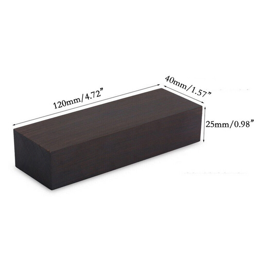 1pc African   Handle   Hobby DIY Ebony Lumber 12x4x2.5cm