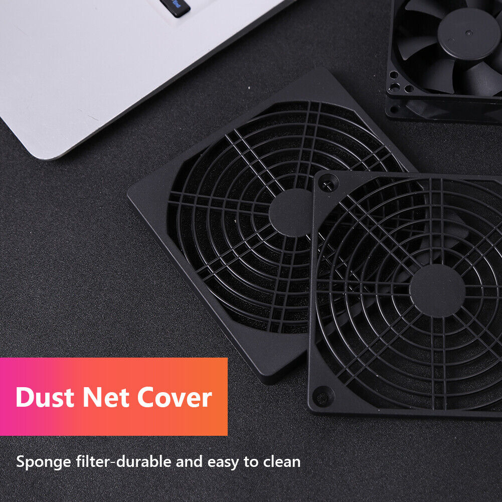 5pcs 60mm PC Computer Case Fan Dust Filter Screen Plastic Dustproof Grills