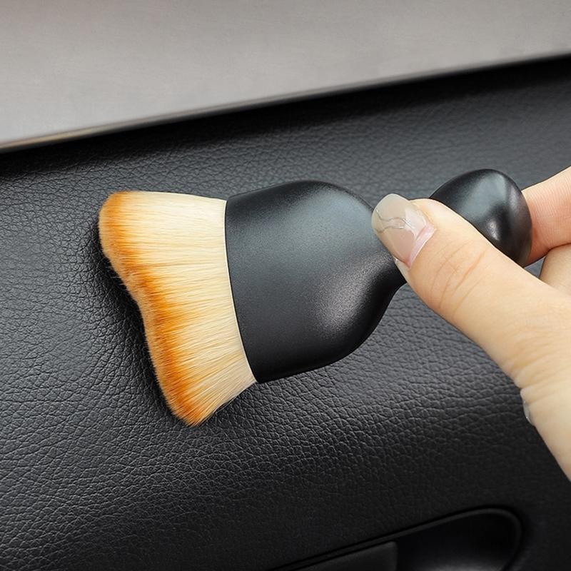 Auto Air Outlet Cleaning Brush Car Seat Cleaning Tools Soft Nylon Wool Brush
