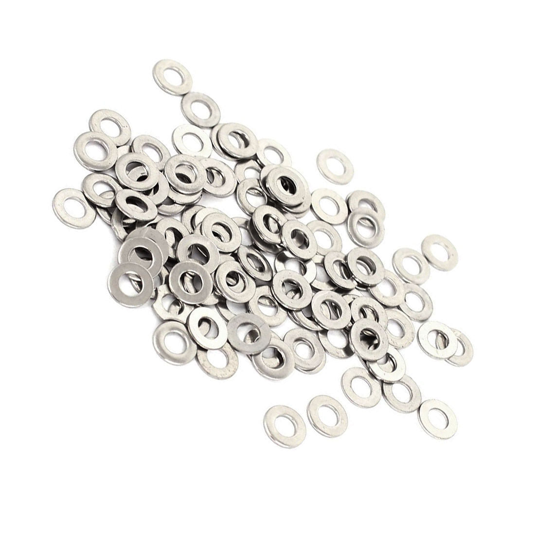 M3x6mmx0.5mm Stainles Steel Round Flat Washer for Bolt Screw 100Pcs SH F6J0