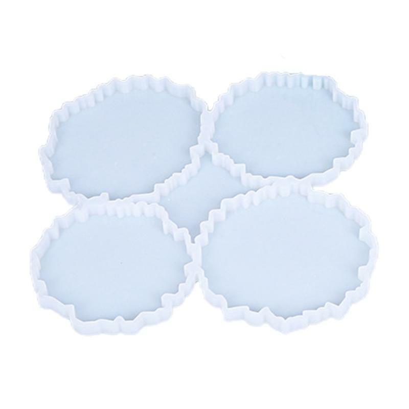 4 in 1 Coaster Silicone Molds Set Safe Creative Coaster Bracket Mould Art Crafts