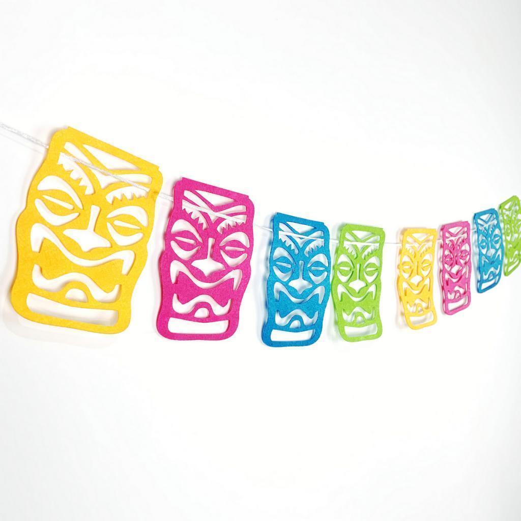 Hawai Bunting Non-Woven Fabric Banner Garland Luau Party Ornaments Favor