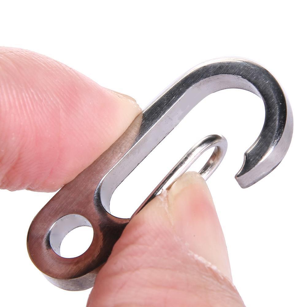 Titanium Ti TC4 Outdoor Key Carabiner Keyring Keychain Holder (Ti Color)