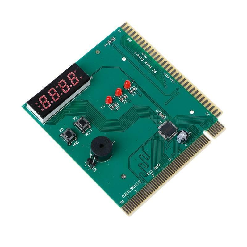 PCI & ISA Motherboard Analyzer Diagnostic Display 4-Digit Computer Debug Post