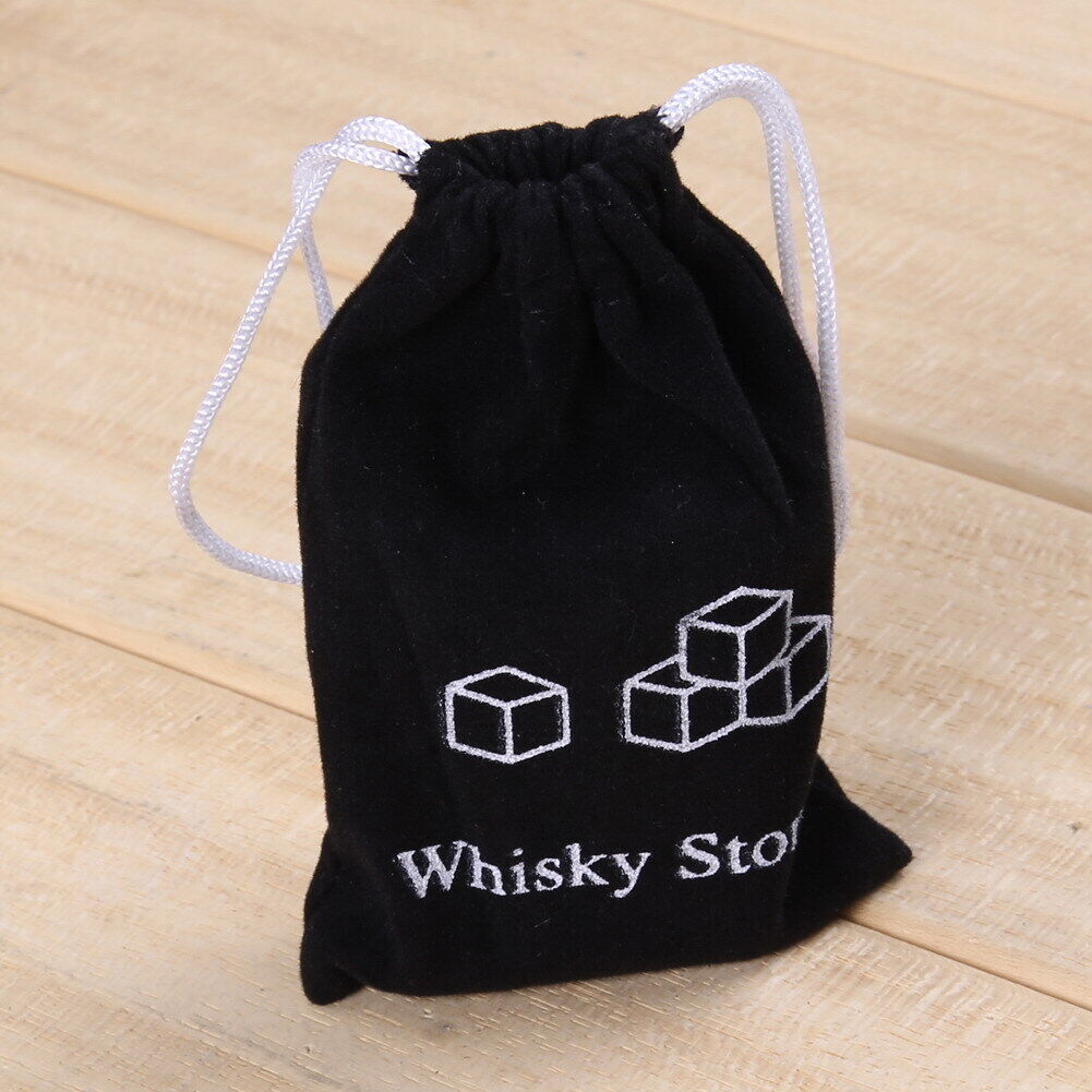 6pcs Natural Whiskey Stones Sipping Ice Cube Bar Wine Cooler Rock White