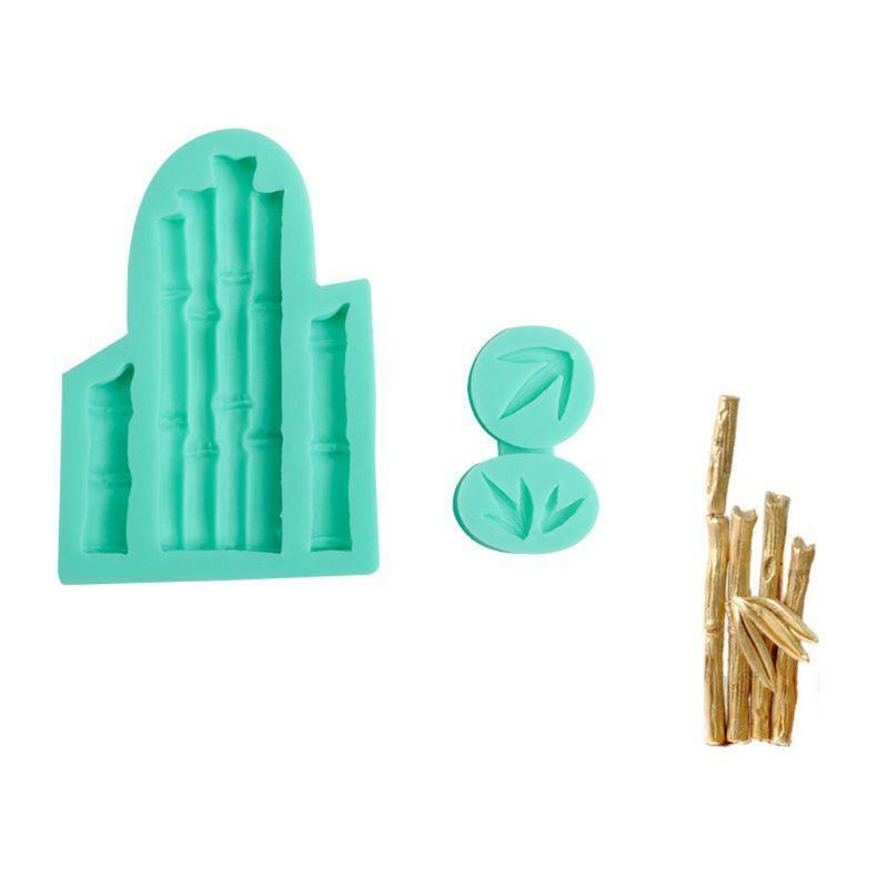 Bamboo & Leaves Mould Silicone Mold Fondant Cake Decorating Tool Gumpaste Sugarc