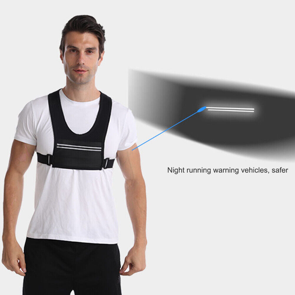 Men Women Reflective Cell Phone Undershirt Bag Breathable Running Vest Bags