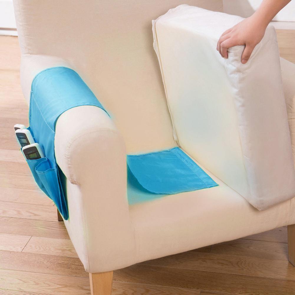 Household Bed Sofa Hanging Storage Bag Foldable Portable Storage Bag(Blue)