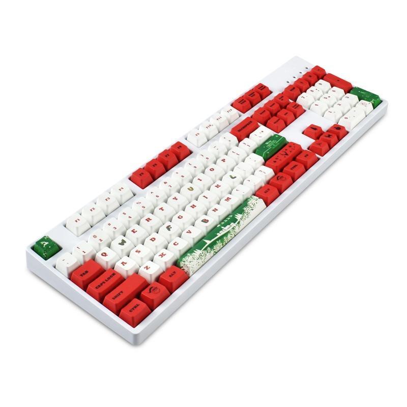 Christmas Keycaps 123 Keys OEM PBT for Mechanical Keyboard Cherry MX Switches