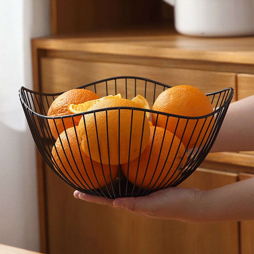 Simple Modern Iron Fruit Basket Creative Snacks Bread Storage Drain Basket