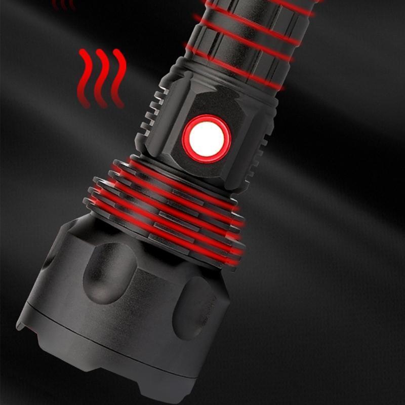 P50 Zoom LED Flashlight with Powerbank Function for Camping Police Emergency