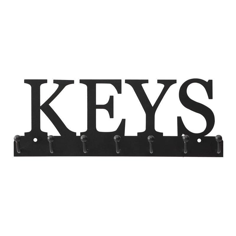 Hotel Utility Hook Bracket with 7 Hooks Hanging Organizer for Bags Towels Keys